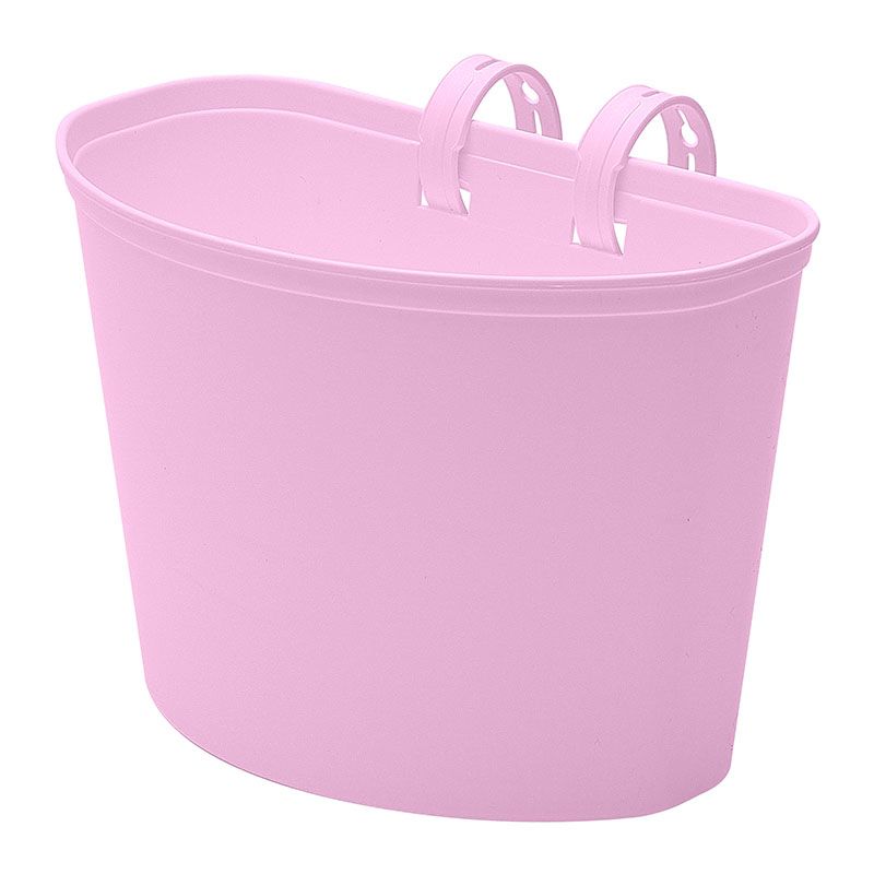 Cestino Bici Junior 20x11x14cm in Plastica Rosa