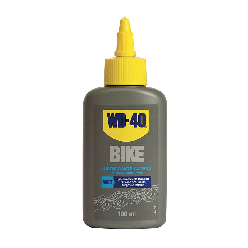 Olio Lubrificante WD40 BIKE 100ml con PTFE per Catena Wet