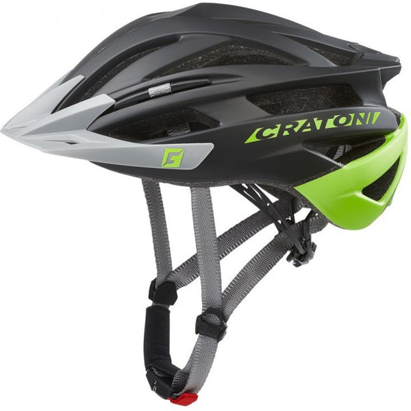 CRATONI HELMET - AGRAVIC - BLACK-LIME-MATT 