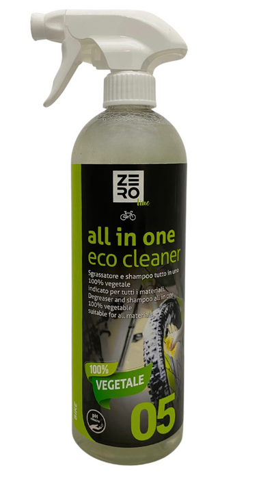 ALL IN ONE ECO CLEANER-Degreaser and Shampoo ALL IN ONE 100% VEGETABLE 750 ml