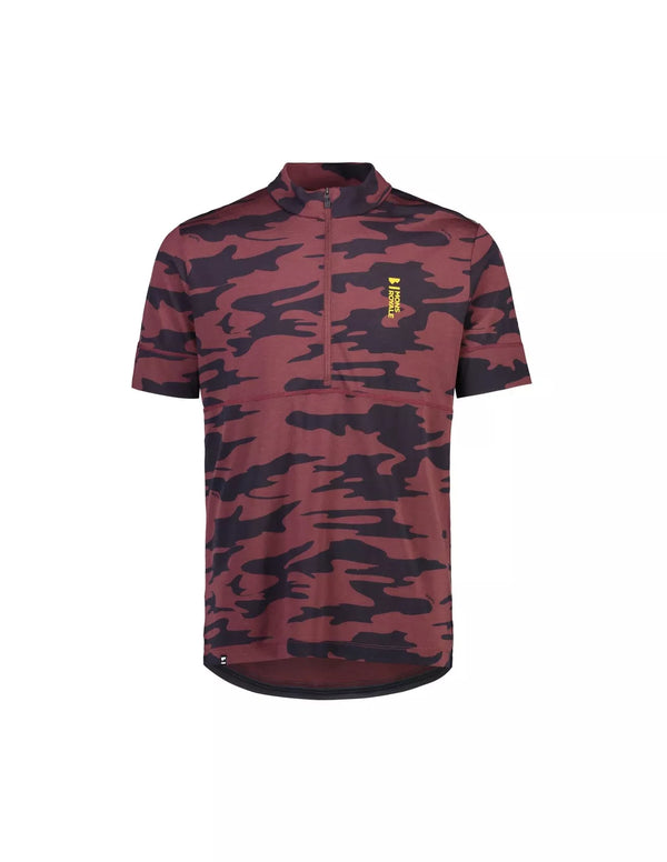 MONS ROYALE MTB Jersey Men CADENCE HALF ZIP T AOP Short Sleeve Chocolate Camo L