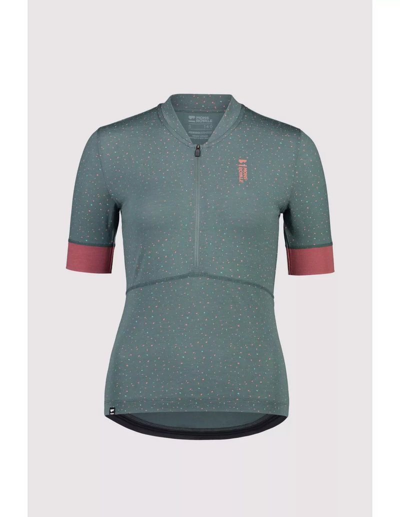 MONS ROYALE Maglia MTB Women CADENCE HALF ZIP Manica corta Terrazzo