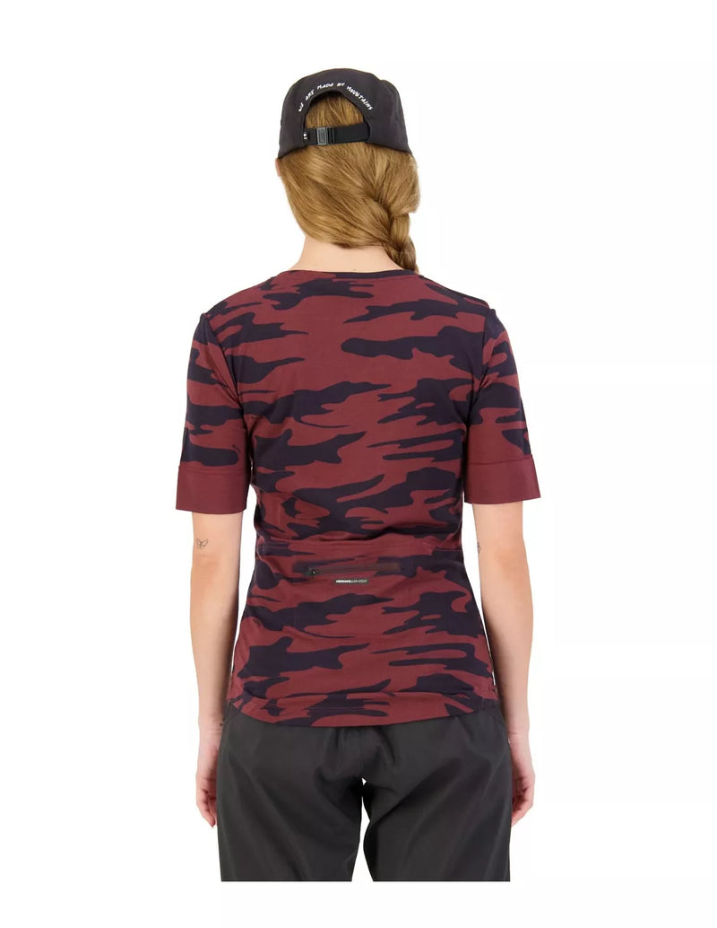 MONS ROYALE MTB Women Jersey CADENCE TEE AOP Short Sleeve Chocalate Camo