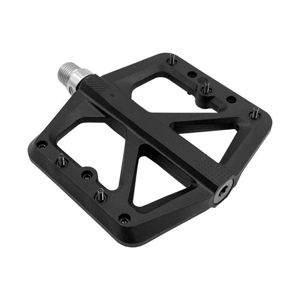 Pedali FLAT Termoplastica Nero - Asse CR - Mo su Cuscinetti 100x100x10mm - Bike Advice